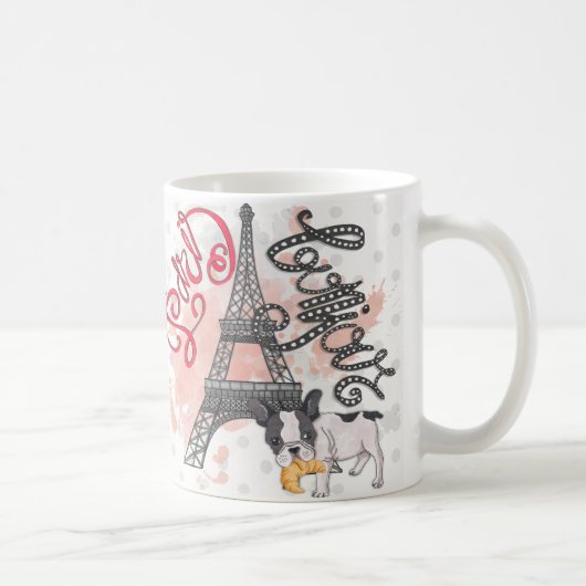 Paris Bonjour Kaffeetasse (Rechts)