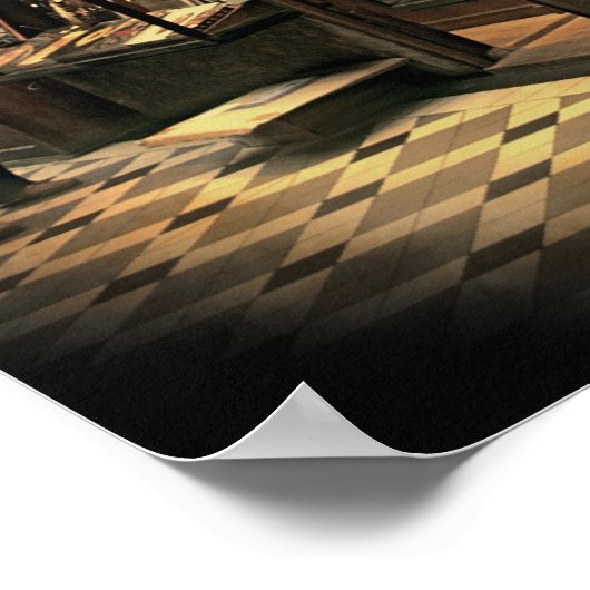 Paris Bookshop Poster (Ecke)