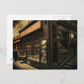 Paris Bookshop Postkarte (Vorne/Hinten)