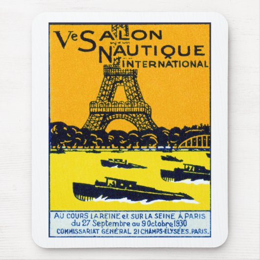 Paris-Boots-Show-Plakat 1930 Mousepad (Vorne)
