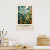 Paris Botanischer Garten Vintage Poster Jardin des (Küche)