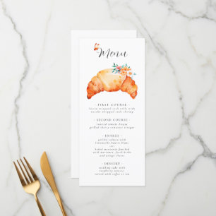 Paris Boulangerie Croissant Menükarte