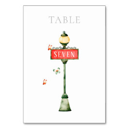 Paris Boulangerie Watercolor Tischnummer