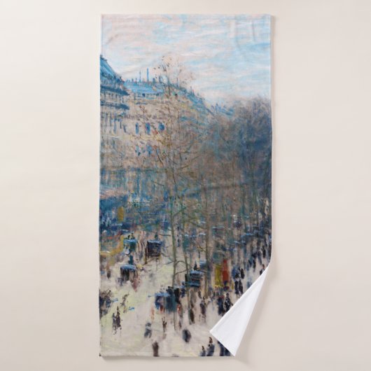 Paris Boulevard, Claude Monet Badehandtuch (Badehandtuch)