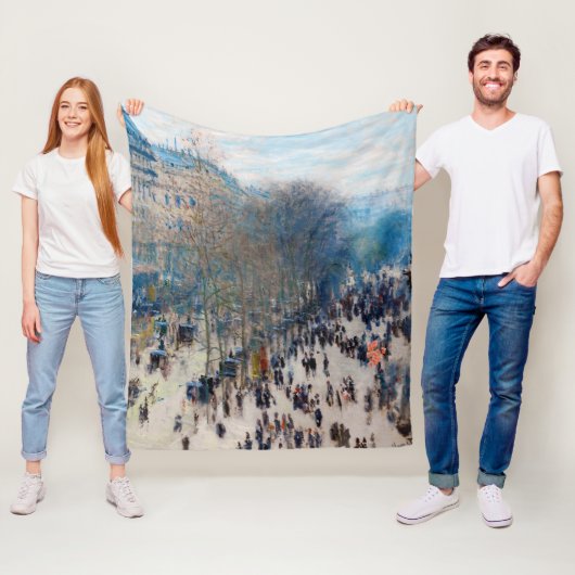 Paris Boulevard, Claude Monet Fleecedecke (Beispiel)