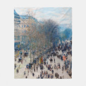 Paris Boulevard, Claude Monet Fleecedecke (Vorderseite)