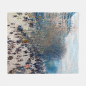 Paris Boulevard, Claude Monet Fleecedecke (Vorderseite (Horizontal))