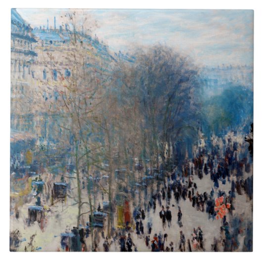 Paris Boulevard, Claude Monet Fliese (Vorderseite)