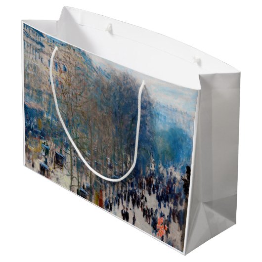 Paris Boulevard, Claude Monet Große Geschenktüte (Rückseite Schrägansicht)
