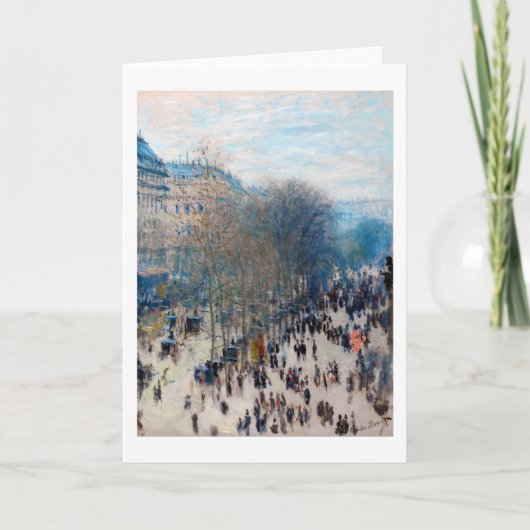 Paris Boulevard, Claude Monet Karte (Vorderseite)