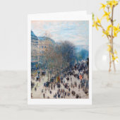 Paris Boulevard, Claude Monet Karte (Gelbe Blume)