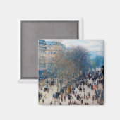 Paris Boulevard, Claude Monet Magnet (Vorderseite/Rückseite)