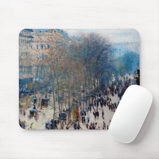 Paris Boulevard, Claude Monet Mousepad (Mit Mouse)