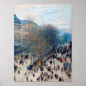 Paris Boulevard, Claude Monet Poster (Vorne)