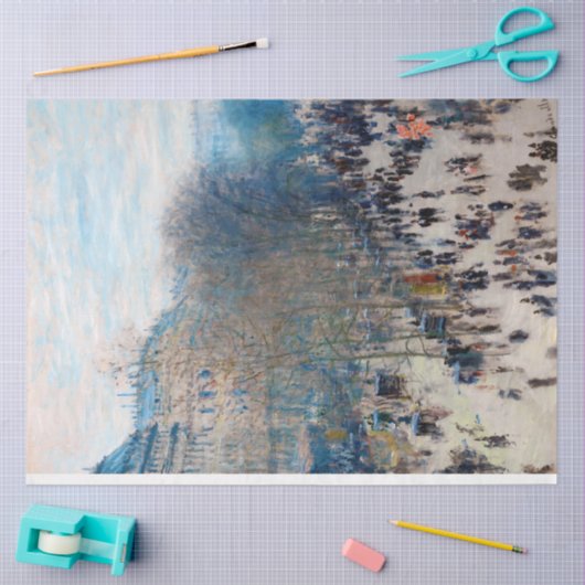 Paris Boulevard, Claude Monet Seidenpapier (Basteln)