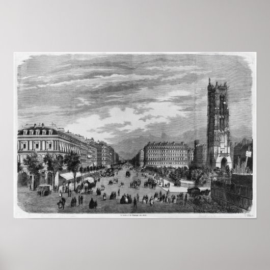 Paris, Boulevard de Sebastopol Poster (Vorne)