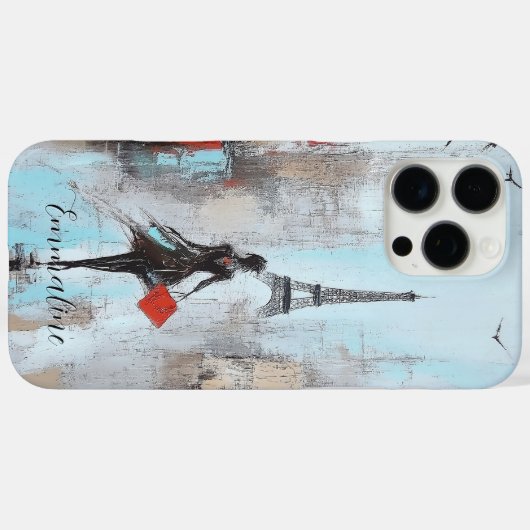 Paris Bound Woman Case-Mate iPhone Hülle (Rückseite (Horizontal))