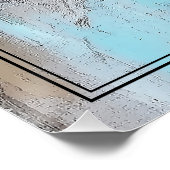 Paris Bound Woman in Schwarz Poster (Ecke)