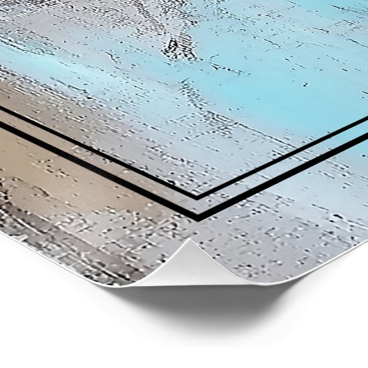 Paris Bound Woman in Schwarz Poster (Ecke)