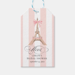 Paris Bow Eiffel Tower Merci BRAUTPARTY Geschenkanhänger