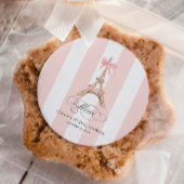 Paris Bow Eiffel Tower Merci Dank BRAUTPARTY Runder Aufkleber