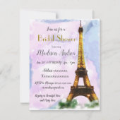 Paris-Brautparty Einladung (Vorderseite)