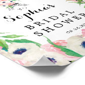 Paris Brautparty Welcome Sign Poster (Ecke)