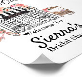 Paris Brautparty Willkommen, französisches Thema Poster (Ecke)