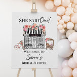 Paris Brautparty Willkommen, französisches Thema Poster<br><div class="desc">Paris Brautparty Willkommen,  Französisches Thema Brautparty,  Sie Said Qui,  Brautparty Invite,  Bridal Brunch,  Bridal Luncheon</div>