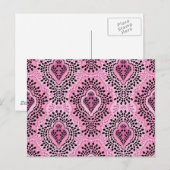 Paris Breeze Damask Postkarte (Vorne/Hinten)