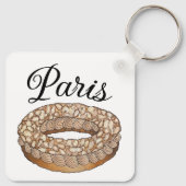 Paris Brest Choux Patisserie Frankreich Schlüsselanhänger (Rückseite)