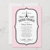 Paris Bridal Dusche Einladungen (Vorderseite)