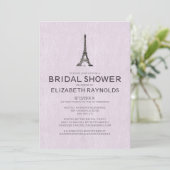 Paris Bridal Dusche Einladungen (Stehend Vorderseite)