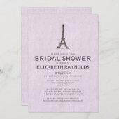 Paris Bridal Dusche Einladungen (Vorne/Hinten)
