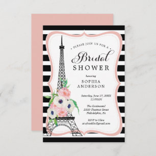 Paris Bridal Dusche Einladungskarte Eiffelturm Einladung