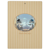 Paris by Day Clipboard - Freude Klemmbrett (Rückseite)