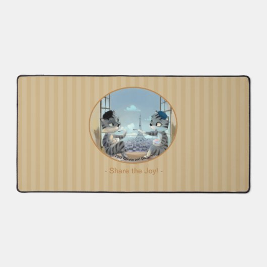 Paris by Day Desk Mat - Joy Schreibtischunterlage (Vorderseite)