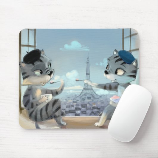 Paris by Day Mousepad (Mit Mouse)