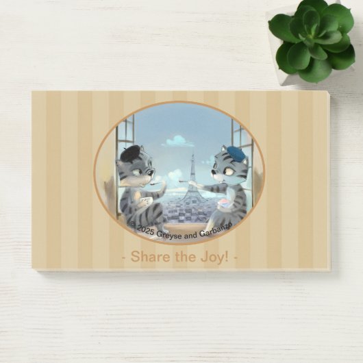 Paris by Day Notes 10" x 6" - Joy Post-it Klebezettel (Büro)