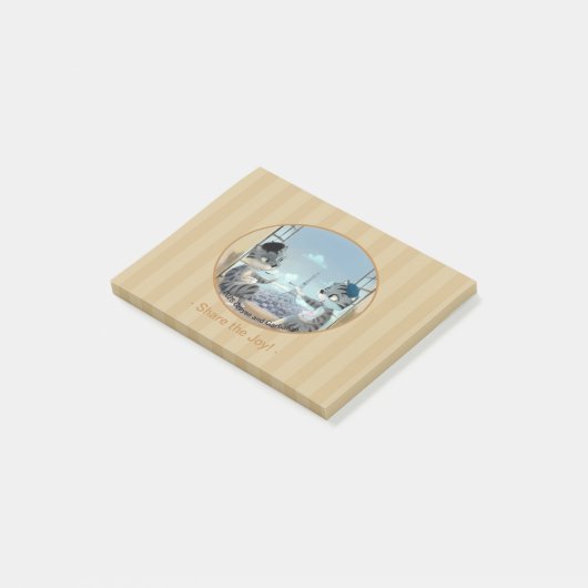 Paris by Day Notes 4" x 3" - Joy Post-it Klebezettel (angewinkelt)