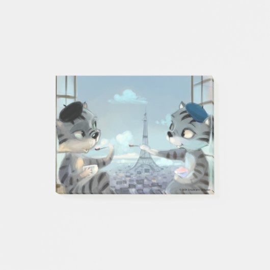 Paris by Day Notes 4" x 3" Post-it Klebezettel (Vorderseite)