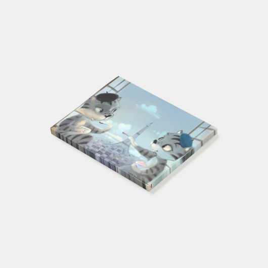 Paris by Day Notes 4" x 3" Post-it Klebezettel (angewinkelt)