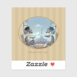 Paris by Day Vinyl Sticker - Joy (verschiedene Grö