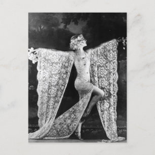 Paris Cabaret Dancer Postkarte