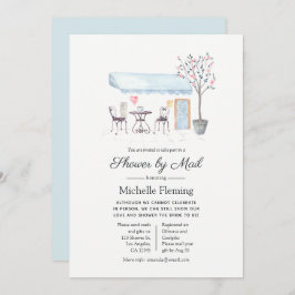 Paris Café Baby oder Brautparty per Mail Einladung