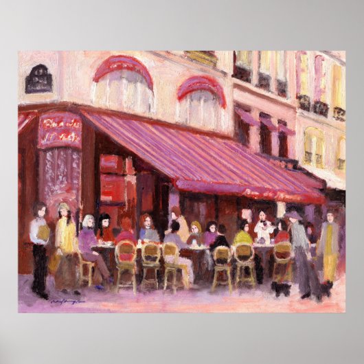 Paris Café Bar Poster (Vorne)