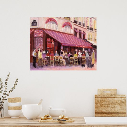 Paris Café Bar Poster (Küche)