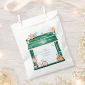 Paris Café Boulangerie Watercolor Gefallen Tasche Geschenktütchen (Ausgeschnitten)