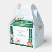 Paris Café Boulangerie Watercolor Gefälligkeitsbox Geschenkschachtel (Rückseite)