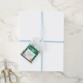 Paris Cafe Boulangerie Watercolor Vielen Dank Geschenkanhänger (Mit Garn)